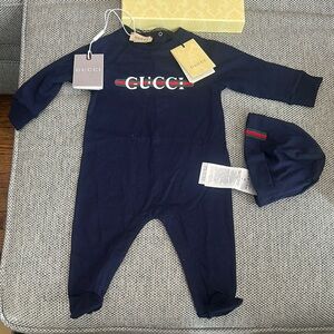 Gucci Navy Blue Kids One Piece